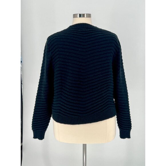 The Drop Womens Black Ribbed Cropped Sweater 3X - Picture 2 of 2